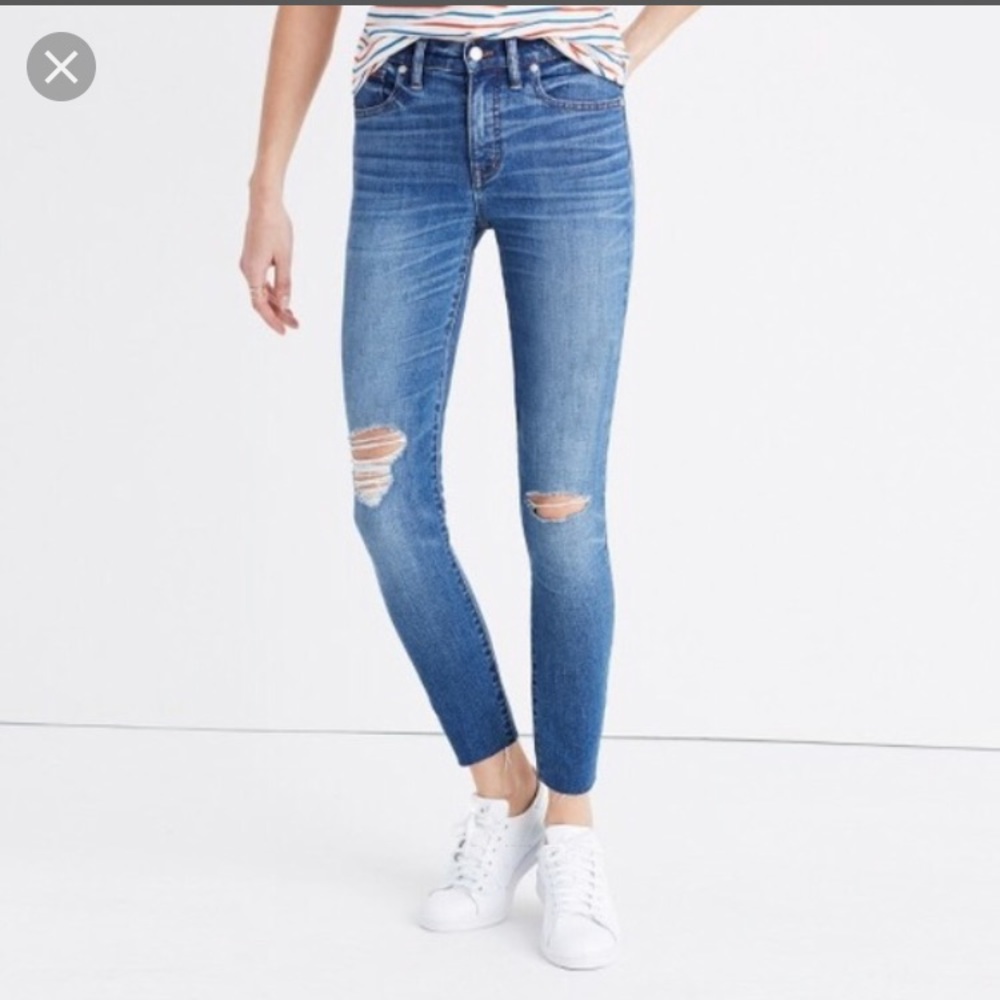 ☀️SATURDAY SALE☀️Madewell 9” High Rise Skinny Crop